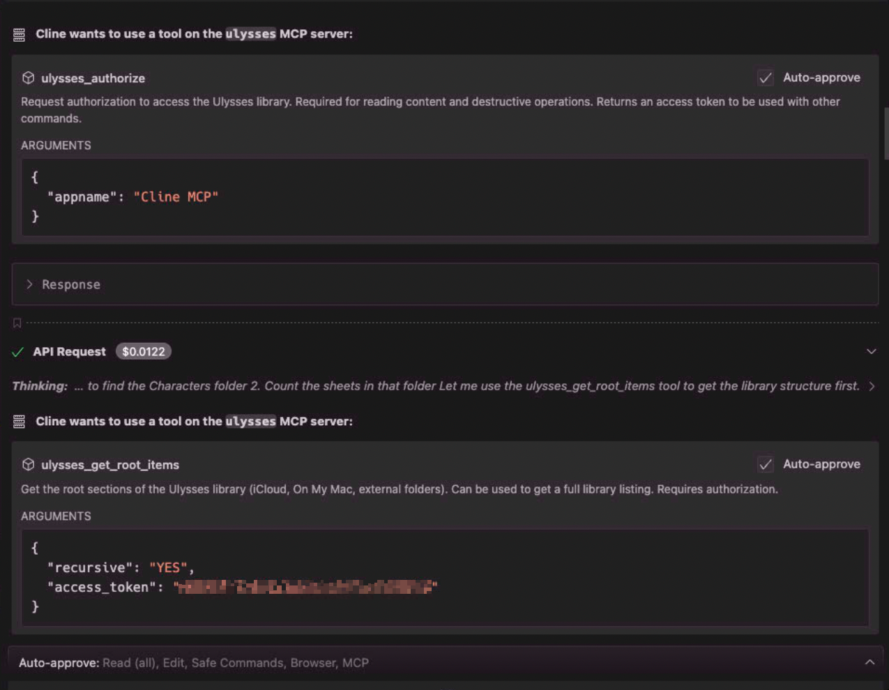 MCP authorization for character query